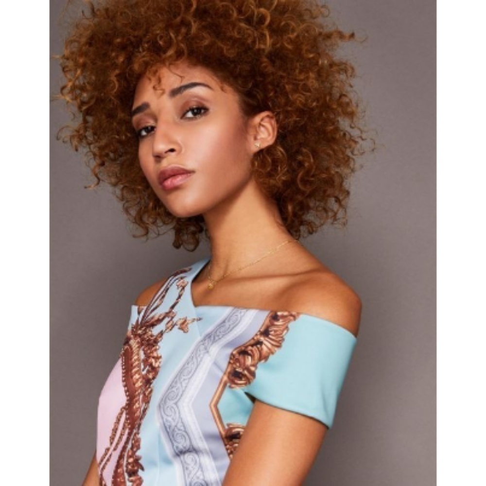 💕TED BAKER💕 Print Sheath Bodycon Midi Dress NWT - Picture 4 of 8